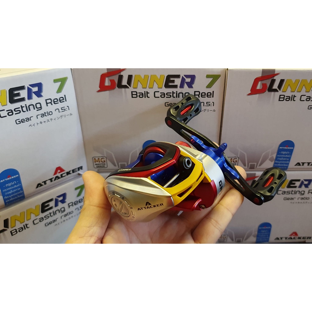 ❅Hot ❆ ส่งเร็วG773ATTACKER GUNNER 7 น๊อปดำ✻