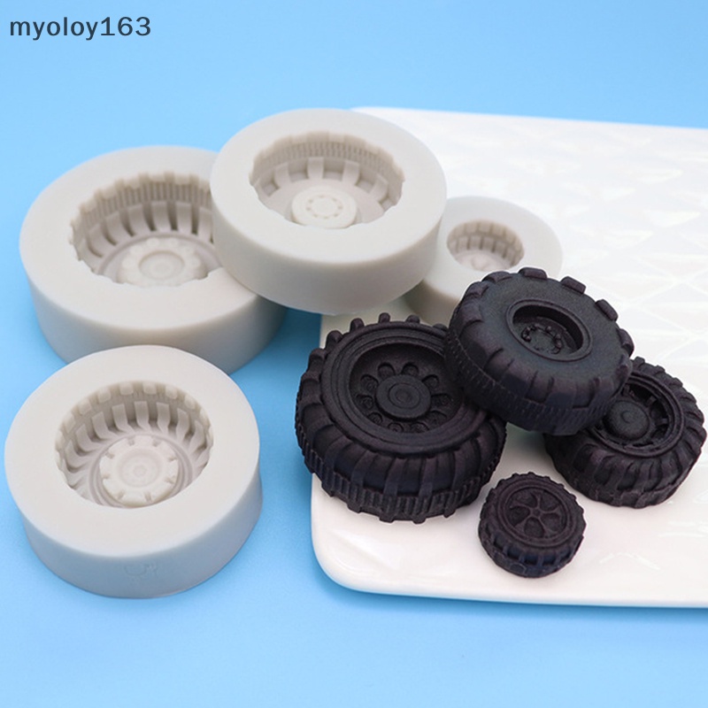 Myoloy แม่พิมพ์ซิลิโคน รูปล้อ สําหรับทําเค้กฟองดองท์ DIY TH