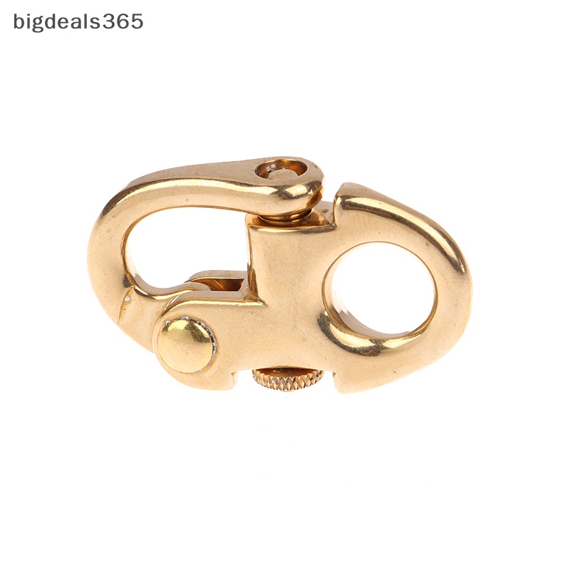 [bigdeals365] ใหม่ มีสินค้า ตะขอพวงกุญแจ ทองเหลือง อุปกรณ์เสริม สําหรับเชื่อมต่อกระเป๋าหนัง