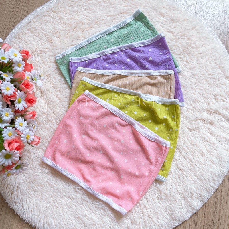 ❤️เกาะอกผ้ายืดเด็กสไตล์ y2k [BabyPeach]