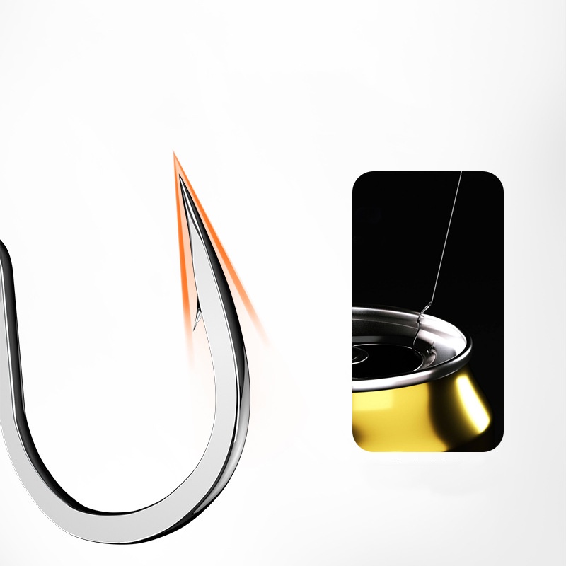 ตะขอตกปลาอัตโนมัติ 12 ชิ้น ลดปัญหาสายหลุด ทนทานด้วยเหล็กผสมไทเทเนียมและแมงกานีส - รูปที่ 5