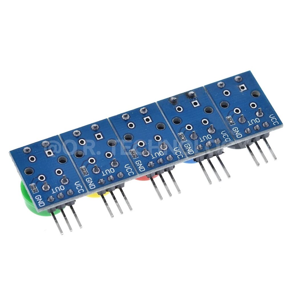 AH005 (1ชุด 5ชิ้น) โมดูล สวิทช์ปุ่มกด 5 สี Tactile Switch Module 5 Color โมดูลปุ่มกด สวิทช์ ปุ่มกด Push Button Switch