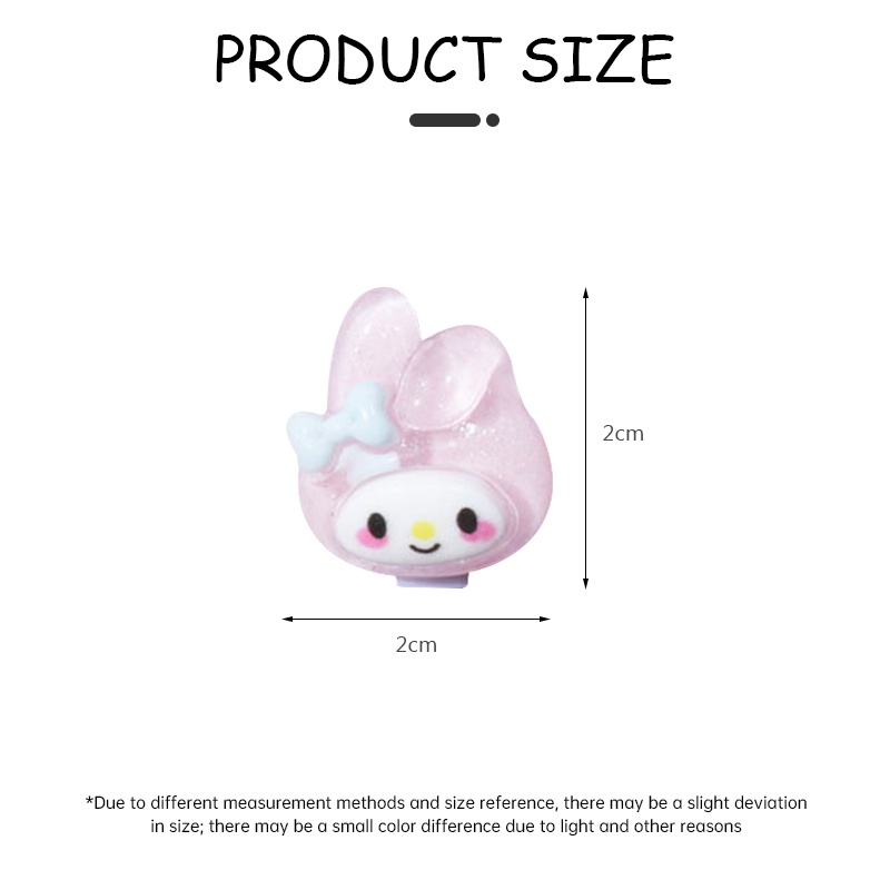 พร้อมส่ง1บาทหัวเข็มขัดรองเท้าลายการ์ตูนน่ารักซานริโอโปร่งแสงสร้างสรรค์อุปกรณ์เสริสำหรับรองเท้าขายส่ง.COBRANDIER