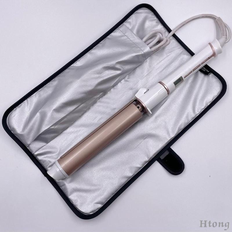 [Htong] ปลอกหุ้มที่หนีบผมตรง เหล็กดัดผม สําหรับกรรไกร เหมาะกับการเดินทาง