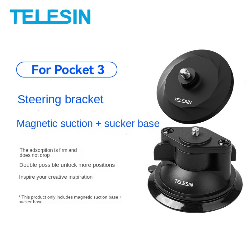 Telesin ชุดตัวยึดฐานแม่เหล็ก สําหรับ DJI Pocket 3