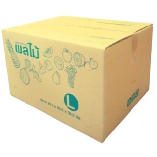 Fruits Box-กล่องผลไม้ กล่องบรรจุผลไม้ กล่องพัสดุ L ขนาด 40X50X30 (แพ๊ค 5 ใบ)