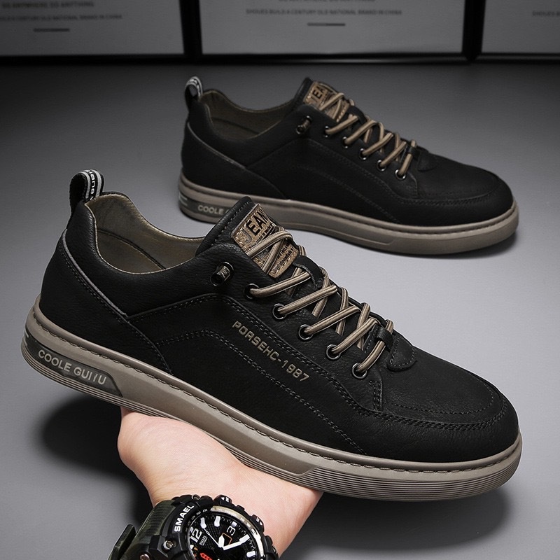 fashion รองเท้าผ้าใบผู้ชาย แบบผูกเชือก 2สี ไซส์40-44 รุ่น MVS038-212