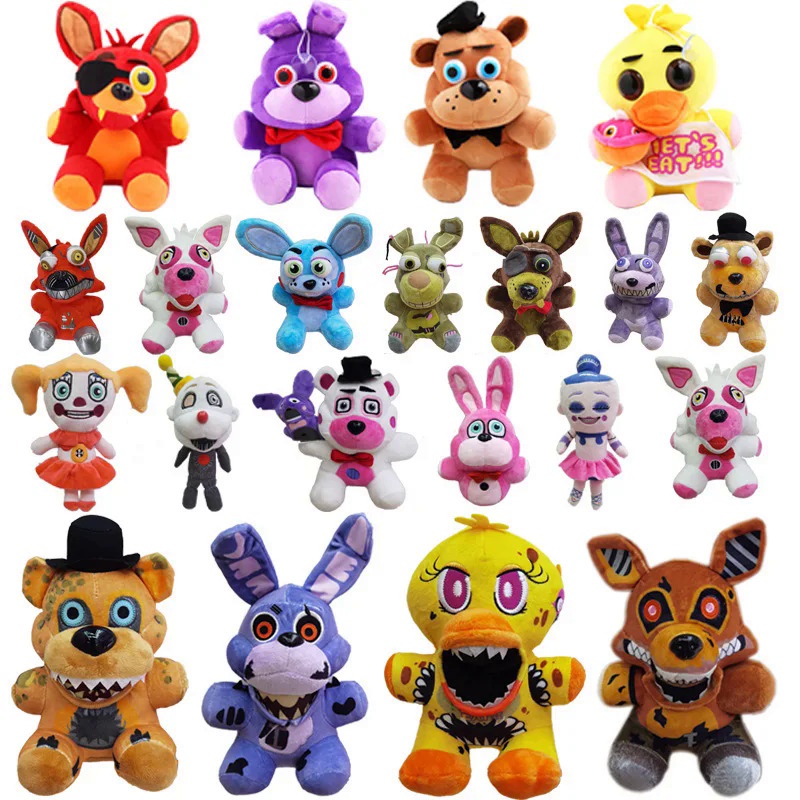 18 CM FNAF Freddy's Plush Toy Stuffed & Plush Animals Bear Rabbit Game Fnaf Birthday Christmas Toys 