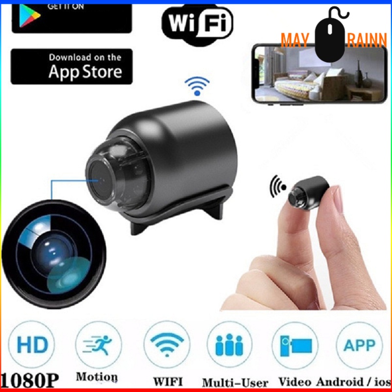 กล้องวงจรปิดไร้สาย Wifi night Vision Micro Ip 1080P ขนาดเล็ก มองเห็นที่มืด