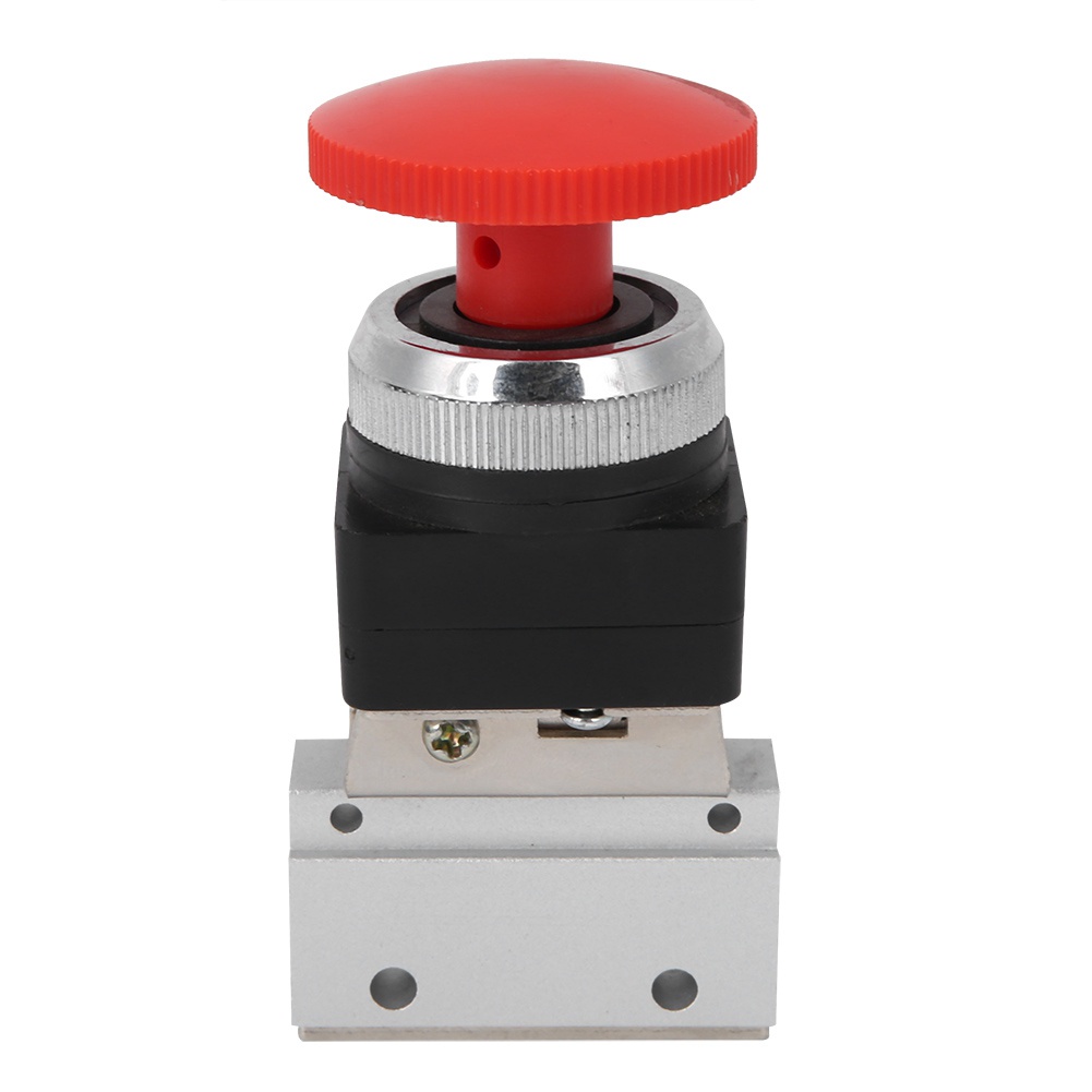 G1/8in Thread MOV Mushroom Button Mechanical Valve 2-Way