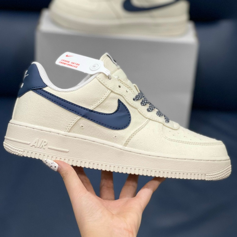 Nike air force 1 Canvas navy Sneakers af1 High-Quality Canvas Sneakers For Men And Women big size