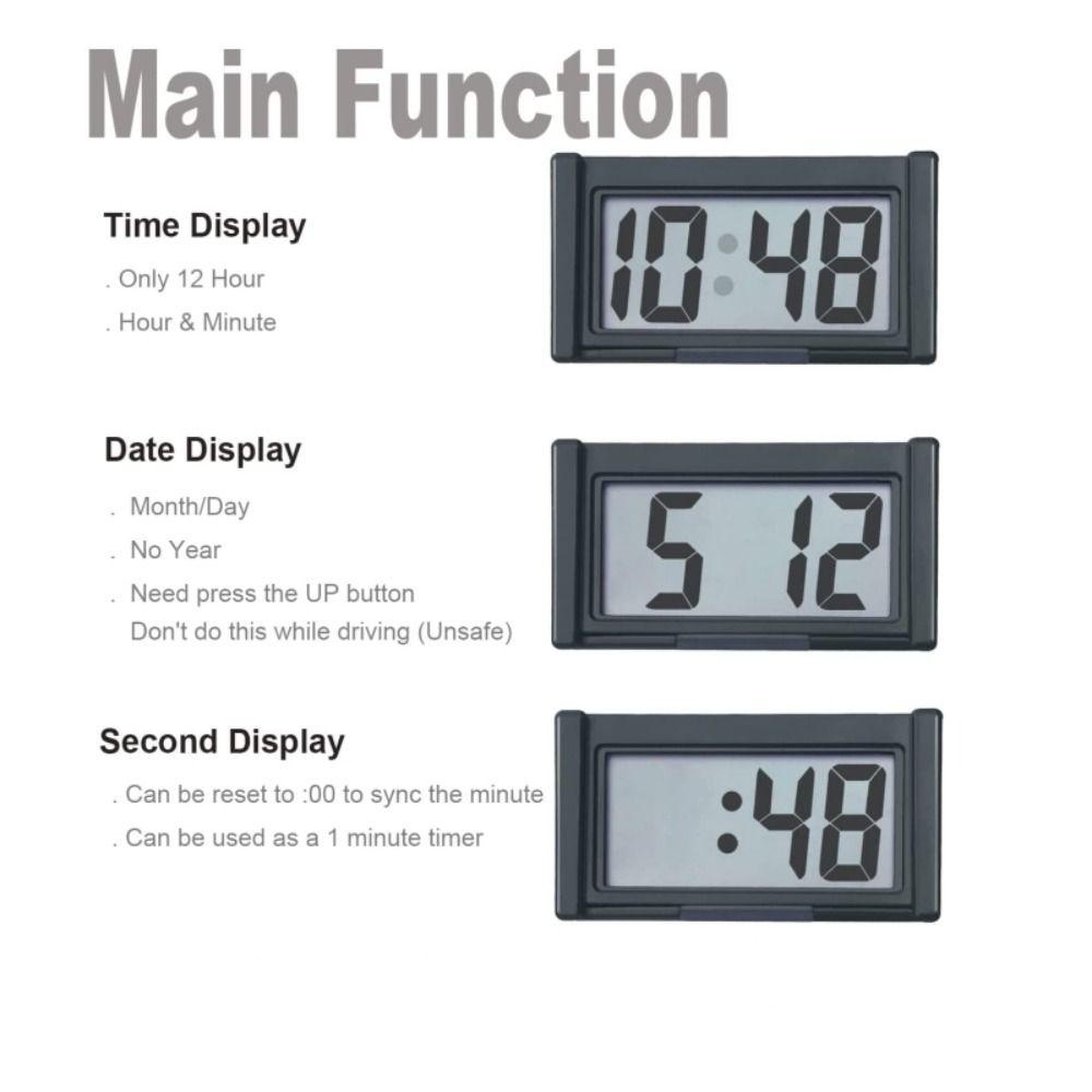 Winte Mini Clock, Creative Simple Quiet Desktop Clock, เด ็ กนาฬิกาดิจิตอลที ่ ทนทานนาฬิกาอิเล ็ กทรอนิกส ์ นาฬิการถยนต ์ ราคา ถูกที่สุด ดีลบีเคเค แกลเลอรีภาพที่ 7