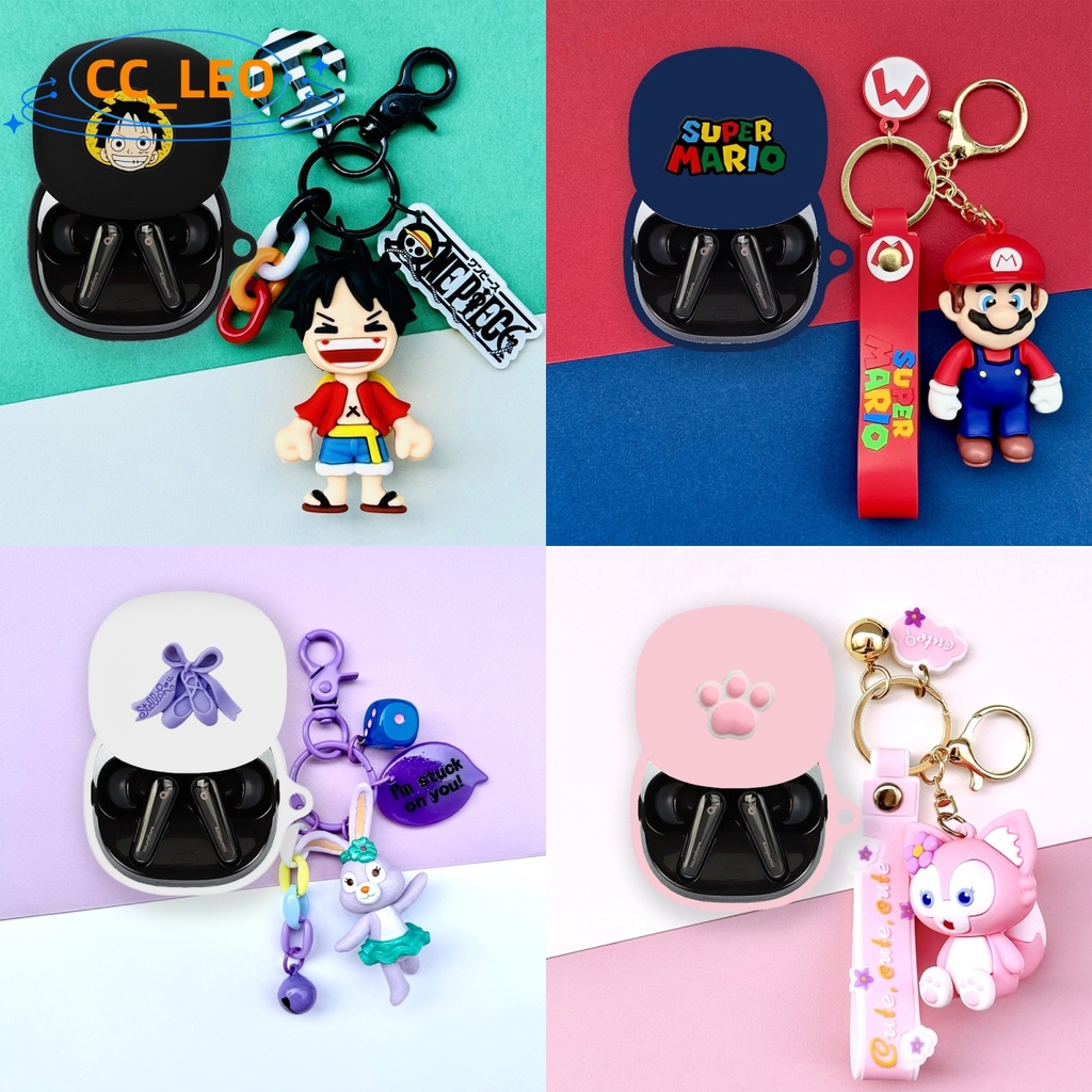 For Anker Soundcore Liberty 4 Case Cute Daisy Keychain Pendant Anker Soundcore Liberty Air2 Pro Silicone Soft Case Cartoon One Piece Luffy Soundcore Liberty 4 Protective Cover