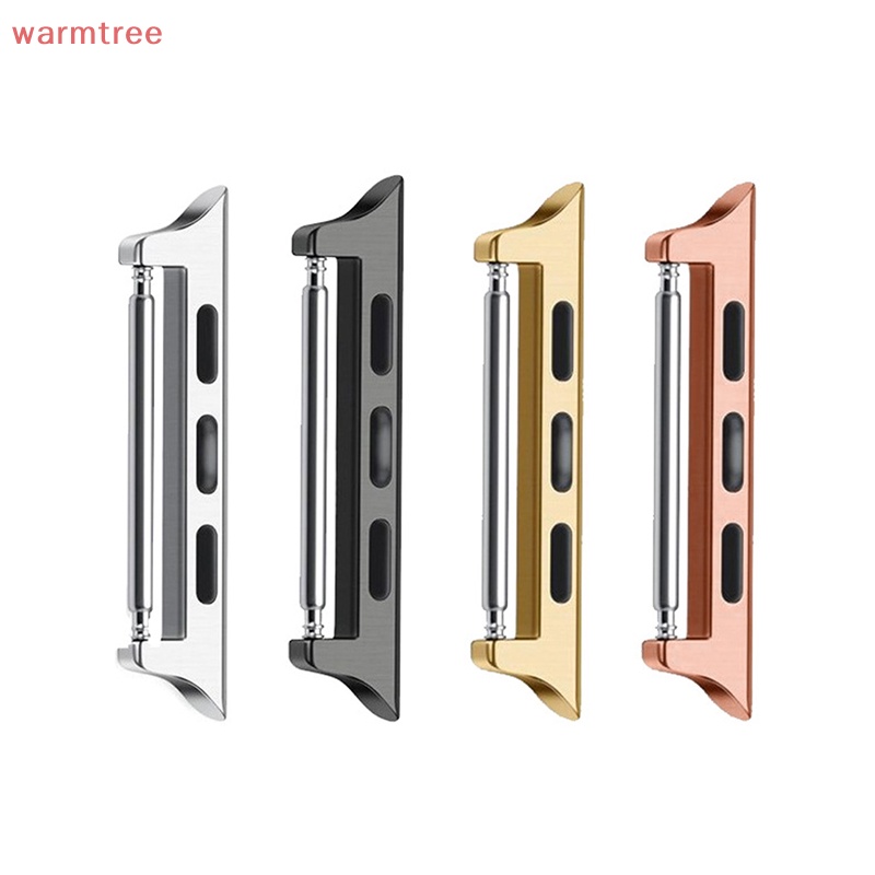 (warmtree) อะแดปเตอร์เชื่อมต่อสายนาฬิกาข้อมือ สเตนเลส สําหรับ Apple Watch 6 40 มม. 42 มม. 44 มม. 38 มม. 45 41 มม. 7 SE 5 4