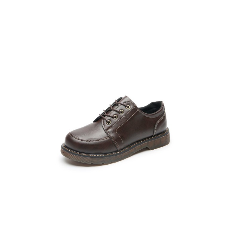 Hwshoes รองเท ้ าหนังด ้ านล ่ างแฟชั ่ นอังกฤษพร ้ อมเชือกผูกรองเท ้ า