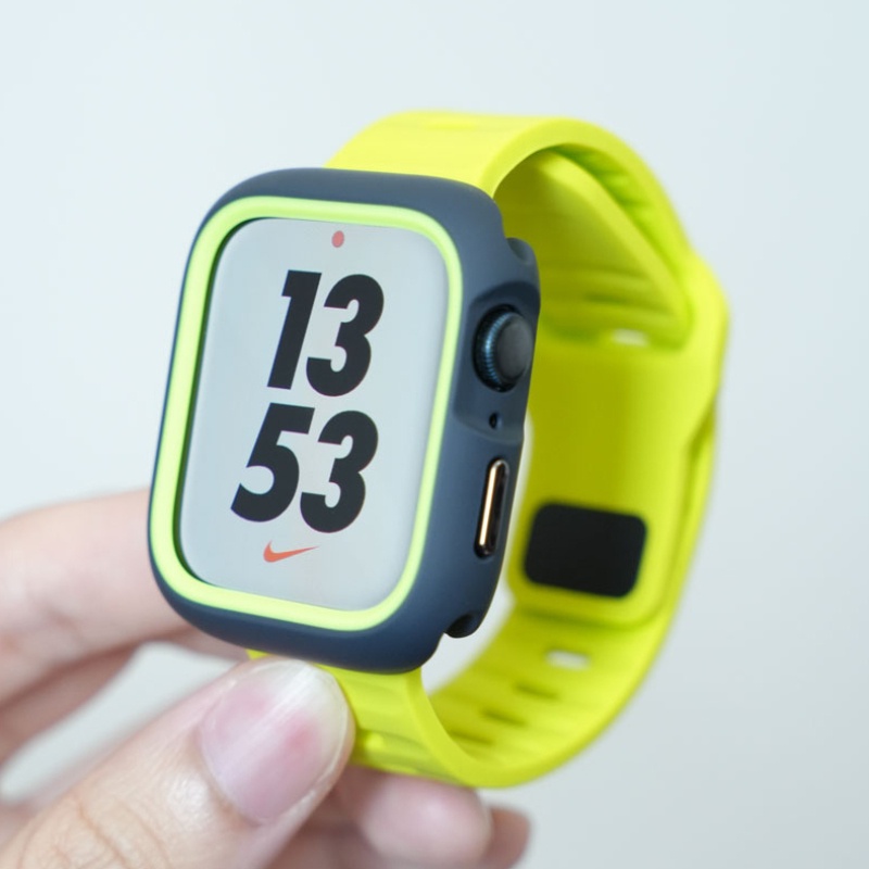 สายนาฬิกาข้อมือซิลิโคน TPU PC แบบแข็ง สองชั้น อุปกรณ์เสริม สําหรับ Apple watch Series 9 8 7 6 5 4 SE2 i watch ultra2 45 มม. 44 มม. 41 มม.