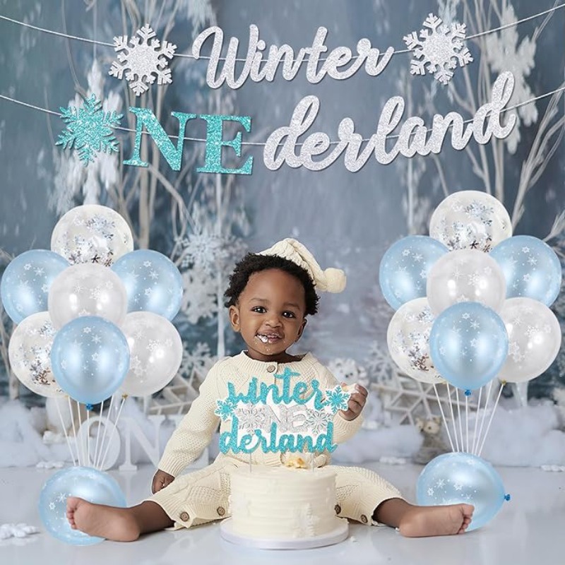 ลูกโป่งยาง รูปเกล็ดหิมะ น้ําแข็ง และหิมะ ขนาด 12 นิ้ว สําหรับตกแต่งปาร์ตี้คริสต์มาส ปีใหม่ 10 ชิ้น - รูปที่ 3