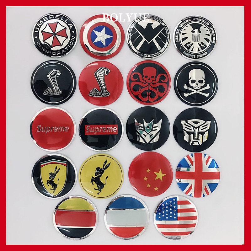 สติกเกอร์ฉลาก ลายกัปตันอเมริกา สําหรับตกแต่งล้อรถยนต์