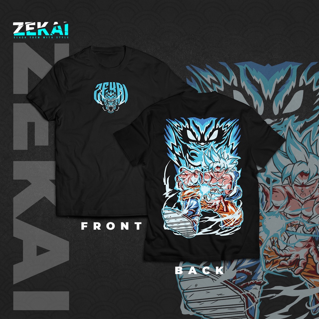 มีหลายสี Zekai Clothing Dragon Ball Z Goku Ultra Instinct T-shirt Unisex Tees_03