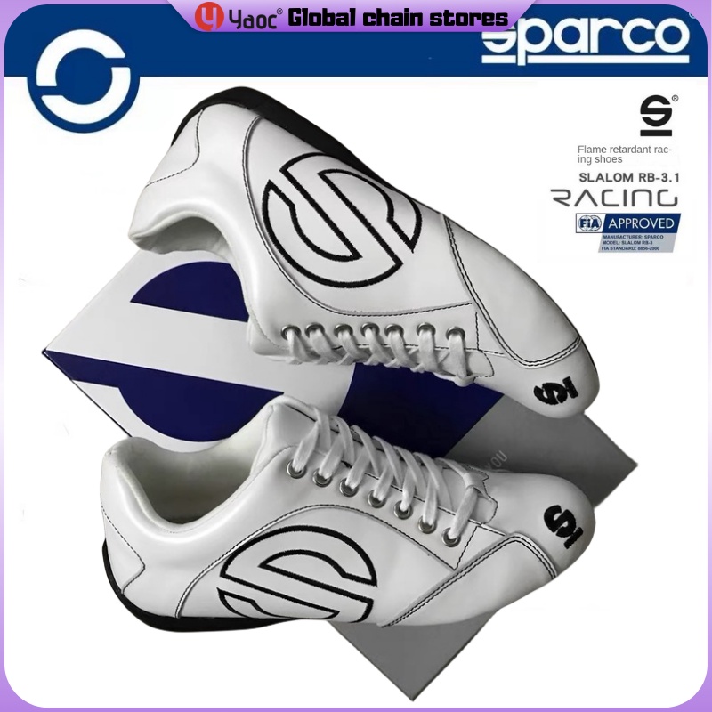 Yyaoc® Sparco รองเท้ากีฬา รองเท้าแข่งรถ รองเท้าคาร์ท หนังวัว F1 ได้รับการรับรองจาก FIA ทุกรุ่น