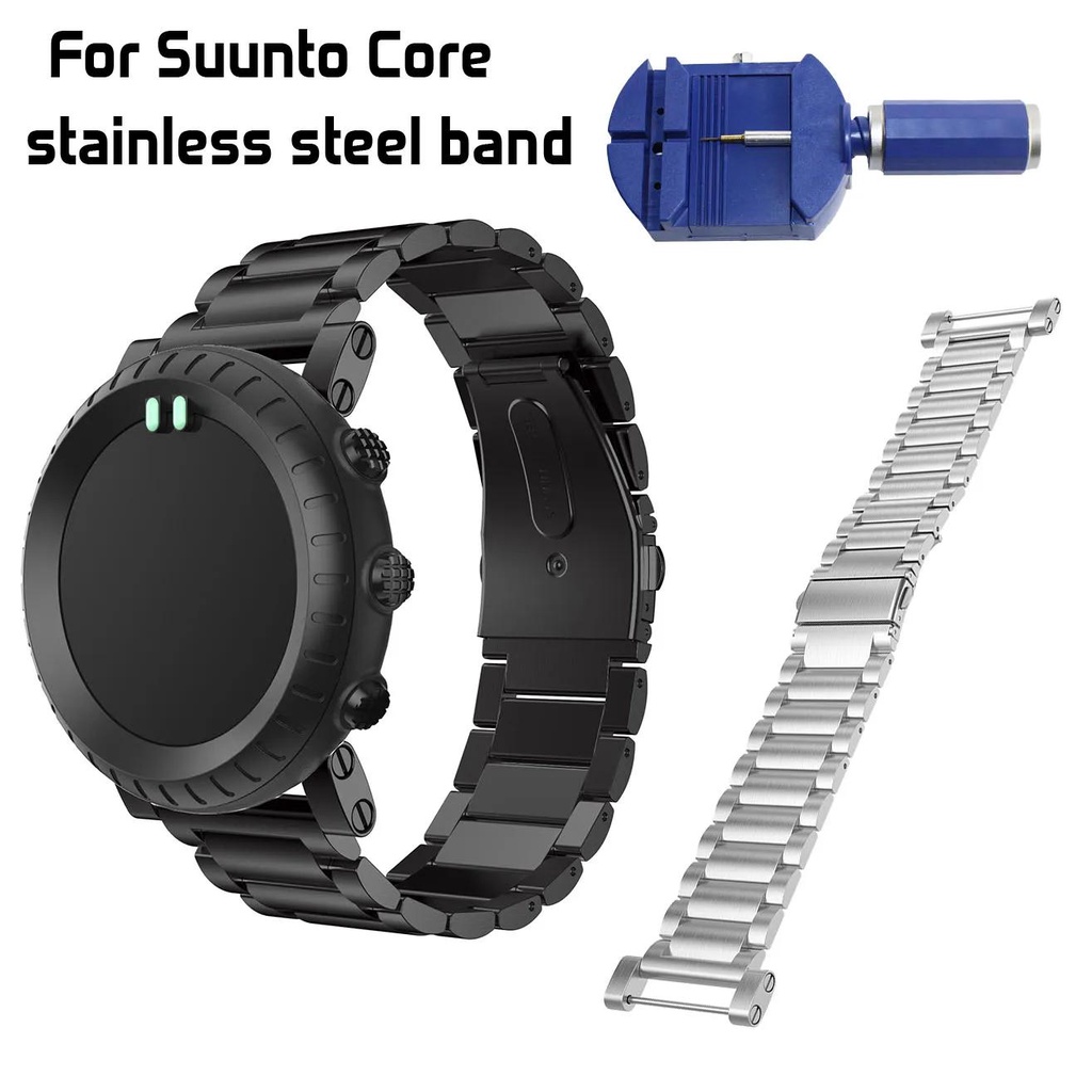 สายนาฬิกาข้อมือ สเตนเลส โลหะ แบบเปลี่ยน สําหรับ Suunto Core