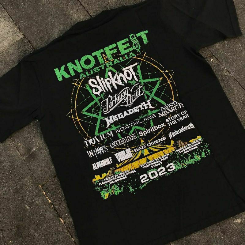 สีขาว a Knotfest AUSTRALIA 2023 ของแท้