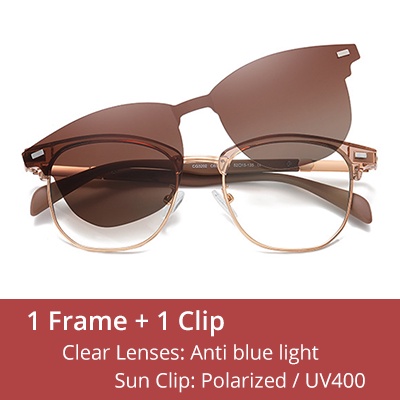 แว่นกันแดดโพลาไรซ์แม่เหล็กสําหรับผู้ชายผู้หญิง 2 ใน 1 คลิปบนแว่นกันแดด - รูปที่ 4