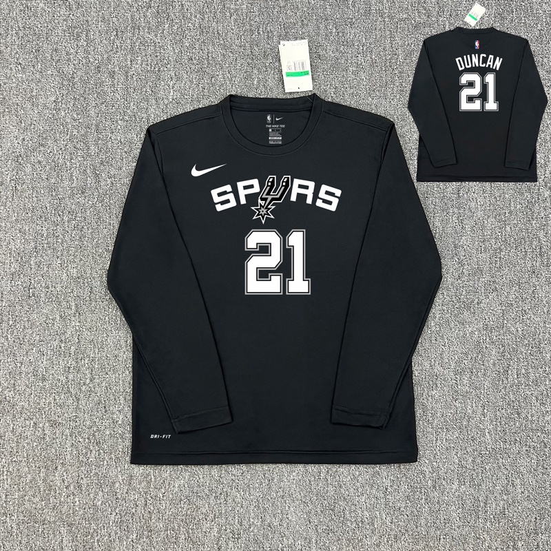 เสื้อโปโลแขนยาว ลายทีมบาสเก็ตบอล San Antonio Spurs Duncan Leonard Rozanwin Banya Planet Jersey Bucks Portland