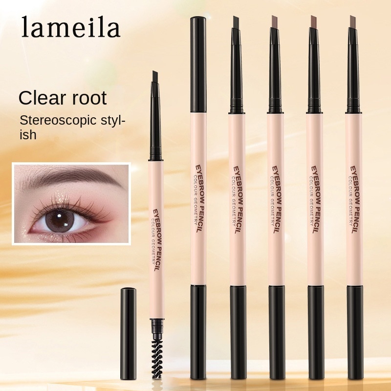 Lameila ดินสอเขียนคิ้ว กันน้ํา ไม่ซีดจาง บาง แปรงธรรมชาติ