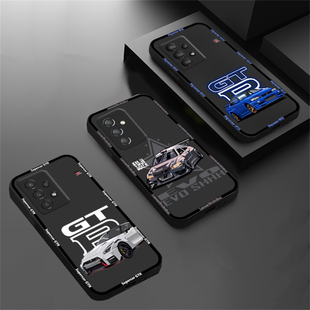 เคสโทรศัพท์มือถือ ซิลิโคนนุ่ม ลายรถสปอร์ต Nissan GTR สําหรับ Samsung A05S A05 A15 A24 A14 M23 A04S A13 A03S A23 A53 A73 A33 A22 A02S A11 A51 A10 A30 A50 A52 A20S A10S M12
