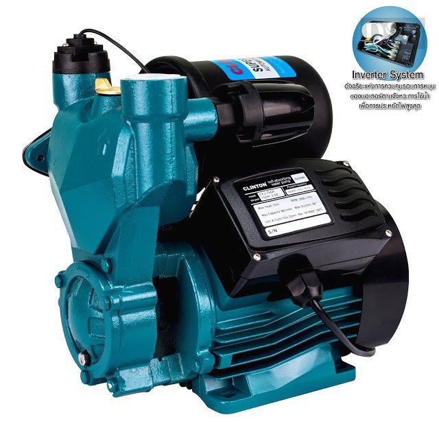 [พร้อมส่ง]🎆 CLINTON ปั๊มน้ำอัตโนมัติ แรงดันน้ำคงที่ 1 นิ้ว 750 วัตต์