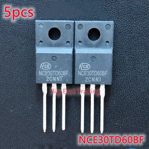 ทรานซิสเตอร์พลังงาน NCE30TD60BF TO-220F 600V 30A รับประกันคุณภาพ 5 ชิ้น