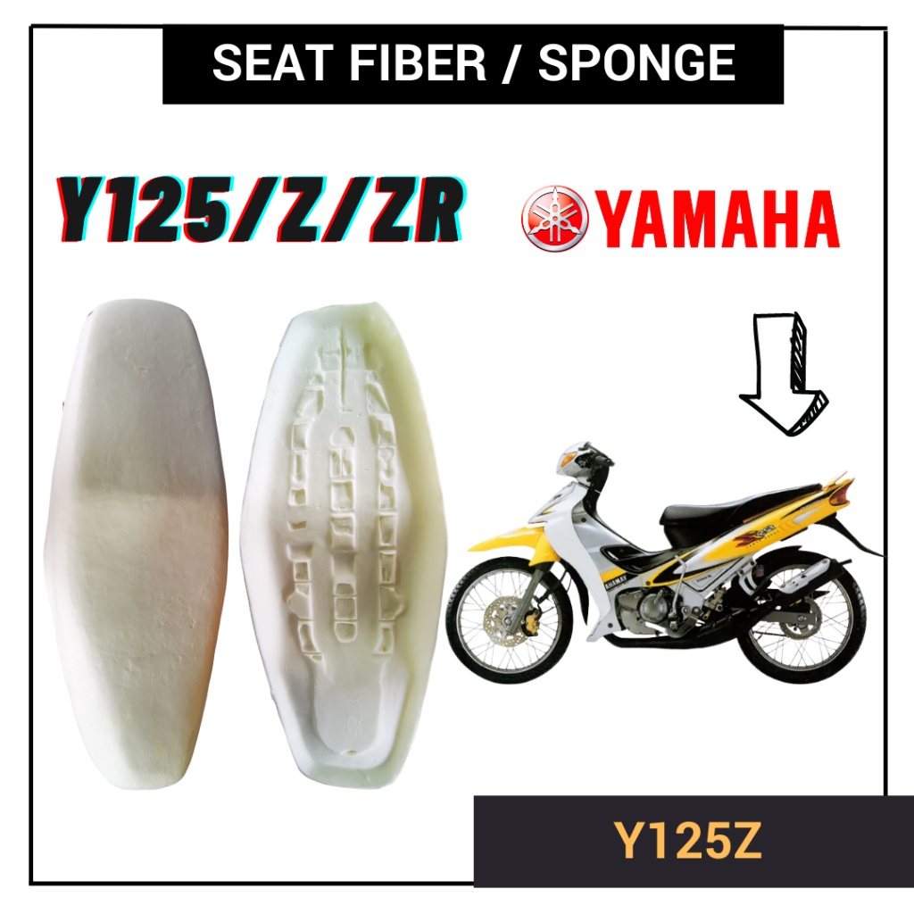 YAMAHA Y125 Y125ZR Y125Z SPAN ที่นั่งเส้นใย SPONGE PU FORM KUSYEN เบาะคู่ KUSION ASSY Y 125 CC