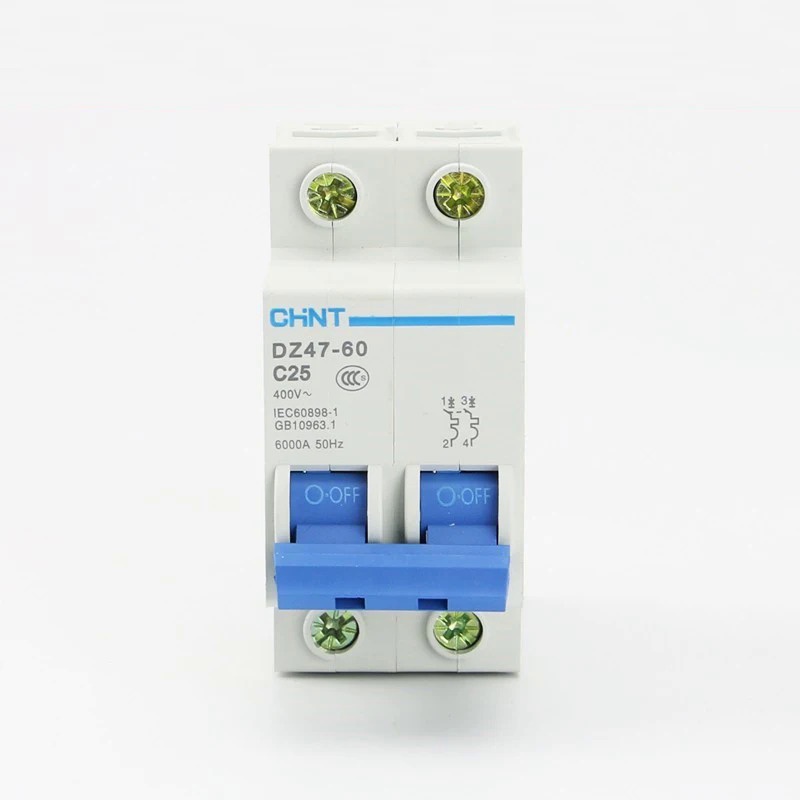 Chint สวิตช์ป้องกันอากาศ DZ47-60 2P AC 230 400V C 1 2 3 4 5 6 10 15 16 20 25 32 40 50 60A