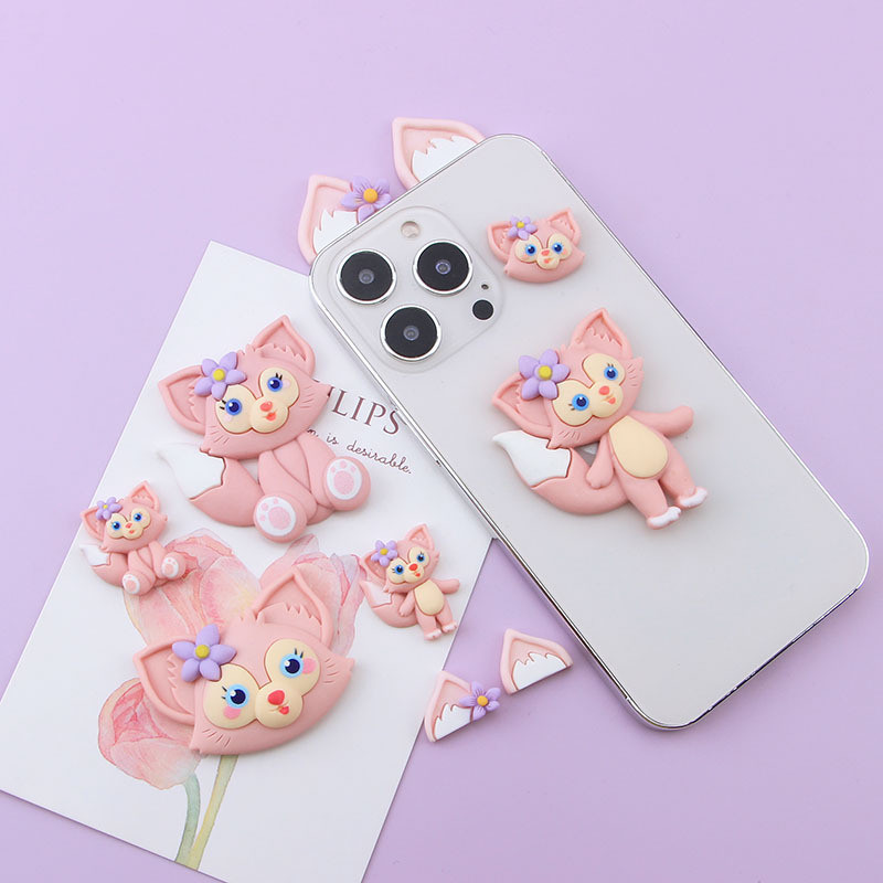 Meow Series ใหม่ กิ๊บติดผม เรซิ่น ลายดอกไม้ สีม่วง diy อุปกรณ์เสริม สําหรับติดเคสโทรศัพท์มือถือ