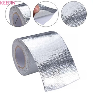 Keepin เทปปิดกันความร้อน 5M ท่อไอเสียสติ๊กเกอร์กาวในตัวสีเงิ…