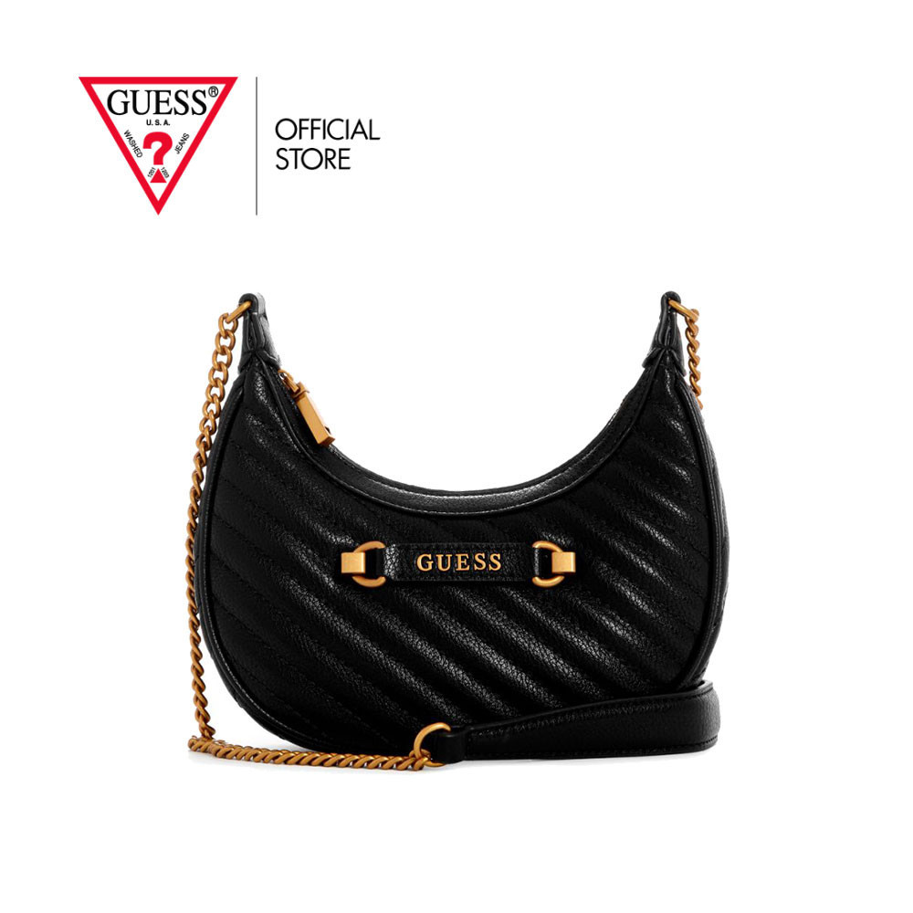 GUESS กระเป๋า รุ่น QB949577 SELA MINI CROSSBODY HOBO BLACK สีดำ