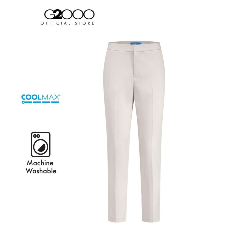 G2000 กางเกงสูทสำหรับผู้หญิง ทรง Ankle Cigarette Shape รุ่น 4625225604 OFF-WHITE