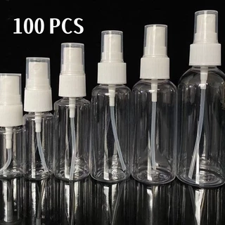 100PCS ขวดสเปรย์ สีใส ขวดใส่สเปรย์พกพา ขวดสเปรย์น้ำหอม มี ขนาด 30 50 100 มล ขวดสเปรย์แอลกอฮอล์ Transparent bottle spray