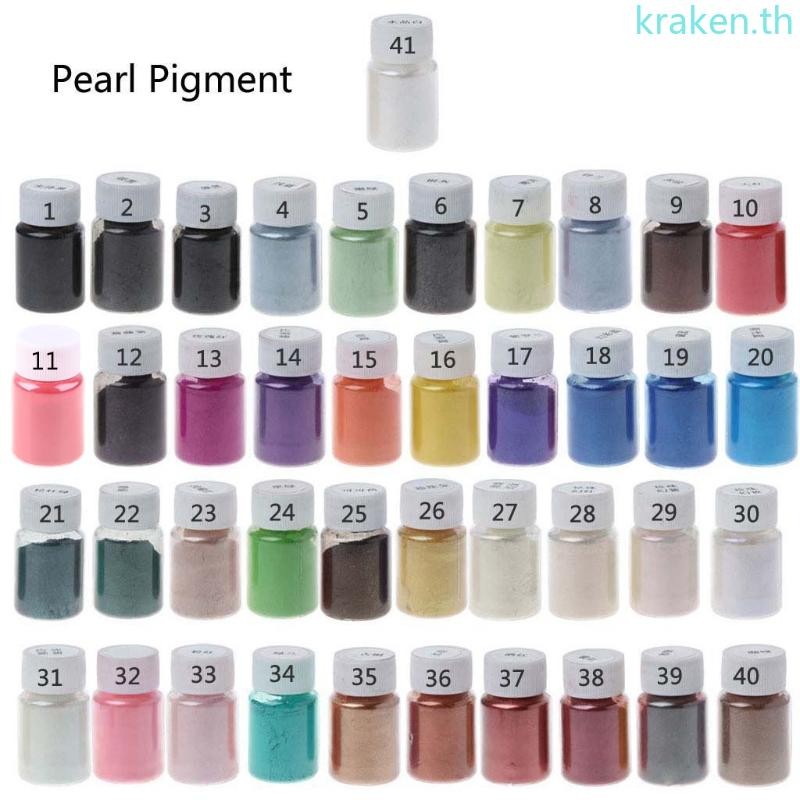 Kra Mica Powder-41 สี Pigment Supply Pearls สําหรับแต่งหน้าลิปกลอสสี