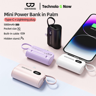 GOOJODOQ Type-C LN Dual Interface LED Display Mini Power Bank (5000mAh)