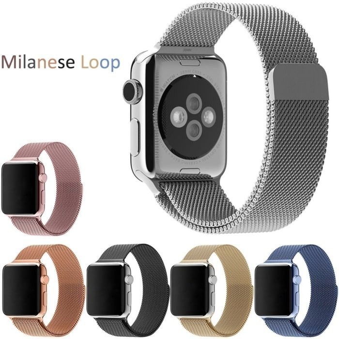 [ i-Watch 38 40 41 42 44 45 49 มม. Ultra Strap Band Milanese Loop Magnet Stainless Series 1 - 8 / SE