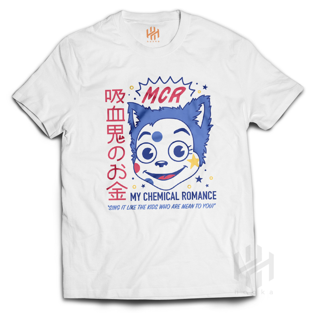 Emo My Chemical Romance JAPAN เสื้อยืด Bootleg Band Shirt