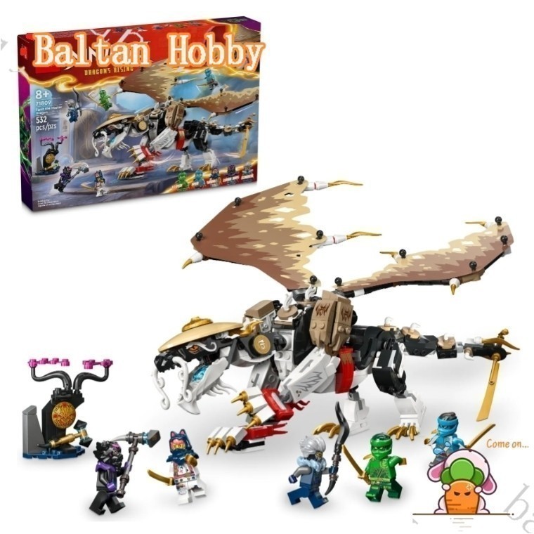 Baltan HM3 เข้ากันได้กับ Ninjago 71809 Egalt the Master Dragon บล็อกตัวต่อของเล่น EN5