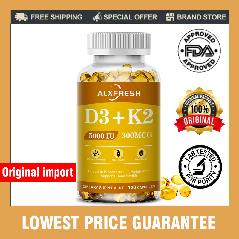 Vitamin D3 + K2 Fast Bone & Heart Health Formula ช่วยการดูดซึมและการใช้แคลเซียม เสริมภูมิคุ้มกัน เพิ่มอารมณ์