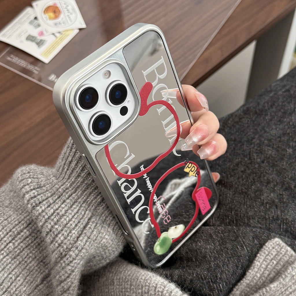 [Sheren] High-end Sense Silver เหมาะสําหรับเคสโทรศัพท์ Apple i16 15 14 13 12 11 pro max เคสไอโฟน