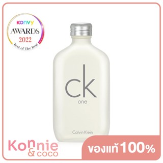 Calvin Klein One Eau De Toilette น้ำหอมคาลวิน ไคลน์สำหรับ Unisex กลิ่นหอมแนวซิตรัส สะอาดสดชื่น.