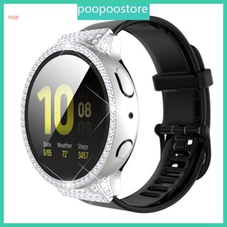 Poop เคสนาฬิกาข้อมือ ประดับเพชรคริสตัล สําหรับ Watch Active 2 40 มม. 44 มม.