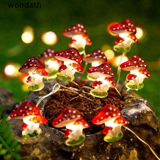 Wonda สายไฟ Led ลวดทองแดง รูปเห็ด หรูหรา สําหรับตกแต่งสวน DIY