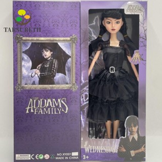 Tarsureth โมเดลตุ๊กตา PVC รูปครอบครัว Adams น่ารัก ปรับได้ สีดํา สําหรับของขวัญวันเกิด วันพุธ